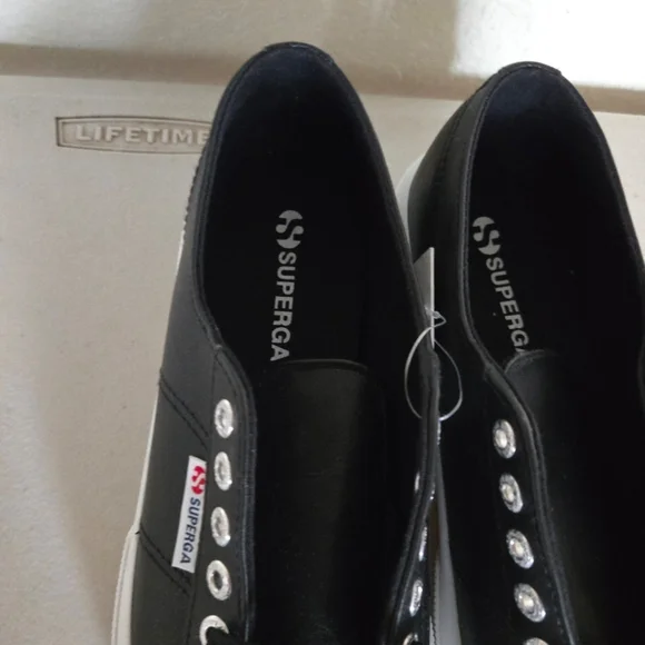 Superga 2750 Nappa Leather Classic Sneaker Women Size 10 New 082025 - Picture 2 of 4